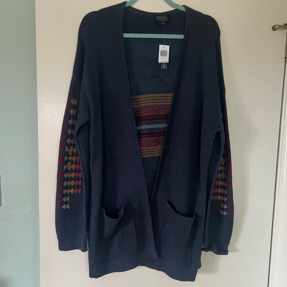 PENDLETON Graphic Open Front Cardigan